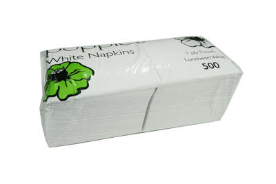 1 Ply White Napkin 1000/pack