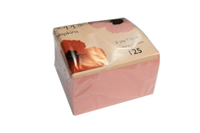 2 Ply Pink Napkins 125/pack