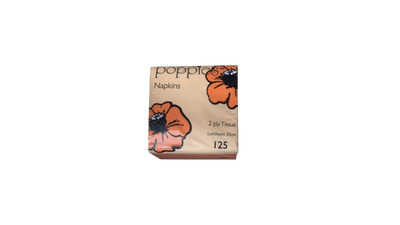 2 Ply Tangerine/Orange Napkins 125/pack