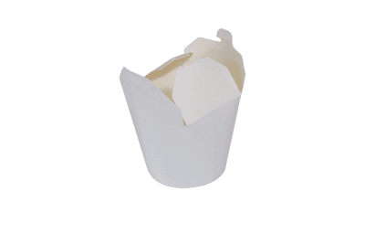 26 oz Round White Food Pail 500/box