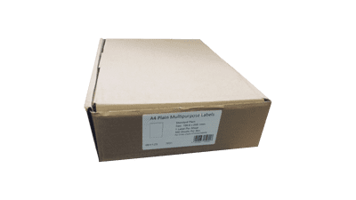 A4 Label Sheet  199 x 289mm - 1 label per sheet 100 sheets/pack