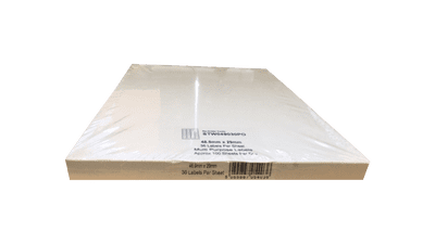 A4 Label Sheet - 36 labels per sheet  49mm x 30mm 100 sheets/pack