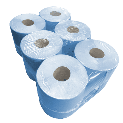 Blue Centrefeed Rolls 150m/roll 6rolls/pack