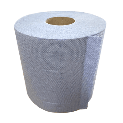 Embossed Blue Centrefeed Roll - 6 rolls / pack