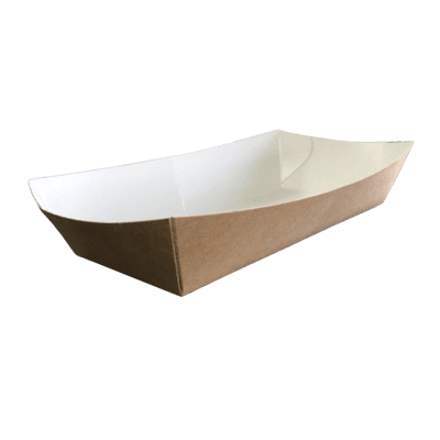 Kraft Medium Chip Tray Open 300/box