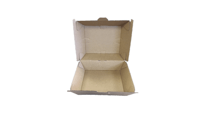 Medium Corrugated Brown Burger Boxes 100/pack