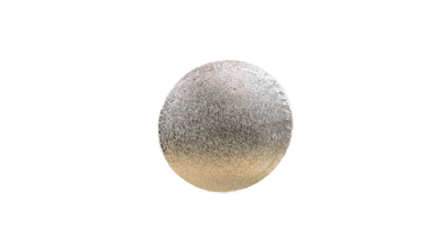 Round Silver Cake Drum 8