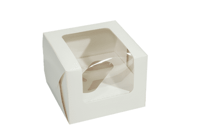 Single Cupcake Box with Window & Insert 25 boxes/pack