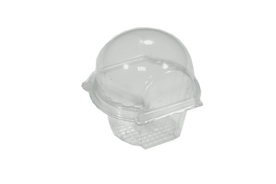 Small Hinged Muffin Pod Clear 100/pack