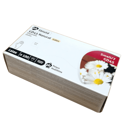 Small Powder Free Latex Gloves 100/box
