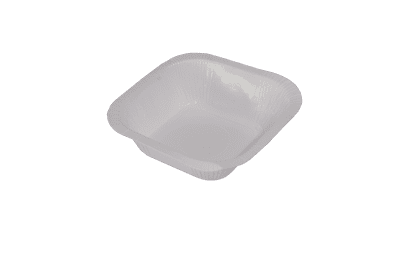 Square Portion Ovenable White Tray 100/pack