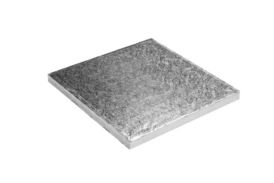 Square Silver Cake Drum 8