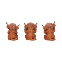 Three Wise Highland Cows Ornaments | Nemesis Now Shop Deal Kent