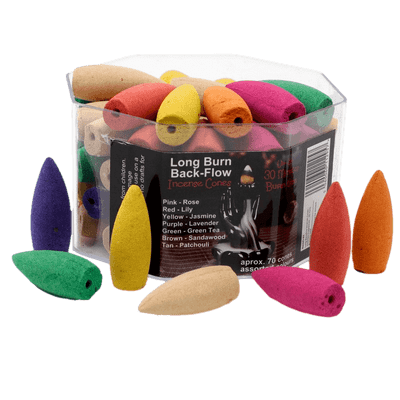 70 Long Burn Back-Flow Incense Cones