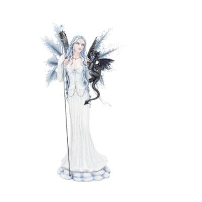 Adica Ice Fairy With Dragon Companion Figurine