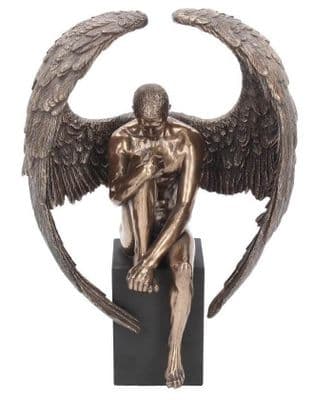 Angels Reflection Cold Cast Bronze Sculpture