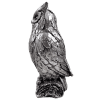 Antique Silver Finish Wise Old Owl Animal Ornament | Deal Dover Canterbury Kent