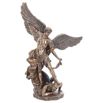 Archangel Michael Heavenly Warrior Bronze Sculpture