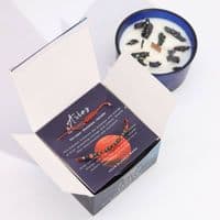 Aries Zodiac Star Sign Crystal Candle With Gemstone Bracelet | Soy Wax Candles Deal Kent