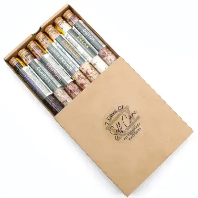 Aromatherapy 7 Day Bath Salts Self Care Gift Set