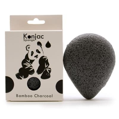Bamboo Charcoal Teardrop Konjac Sponge