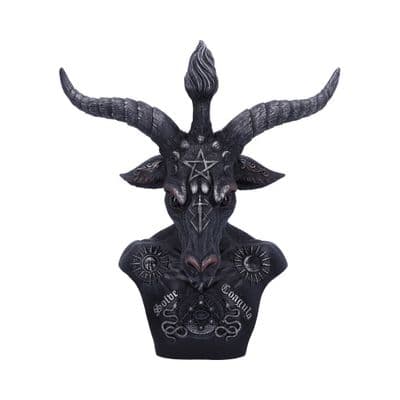 Baphomet Celestial Black And Silver Goat Diety Bust