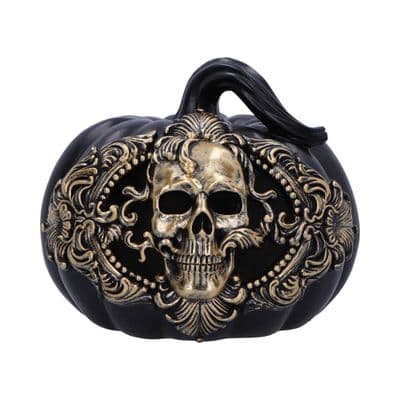 Baroque Harvest LED Light Pumpkin Skull Lamp