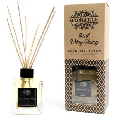 Basil & May Chang Essential Oil Reed Diffuser - 200ml