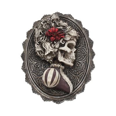 Beautiful Plague Skeleton Day Of The Dead Wall Plaque