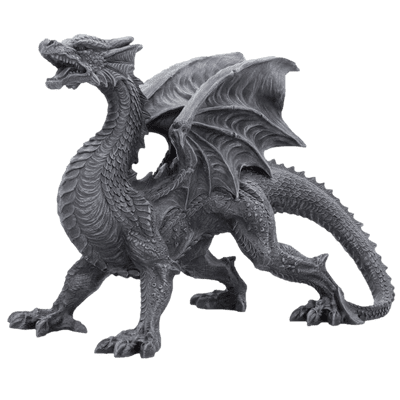 Black Gothic Dragon Watcher Ornament