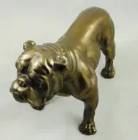 British Bulldog Cold Cast Bronze Sculpture | Beauchamp Bronze Ornaments Deal Dover Canterbury Kent