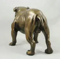 British Bulldog Cold Cast Bronze Sculpture | Beauchamp Bronze Ornaments Deal Dover Canterbury Kent