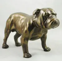 British Bulldog Cold Cast Bronze Sculpture | Beauchamp Bronze Ornaments Deal Dover Canterbury Kent