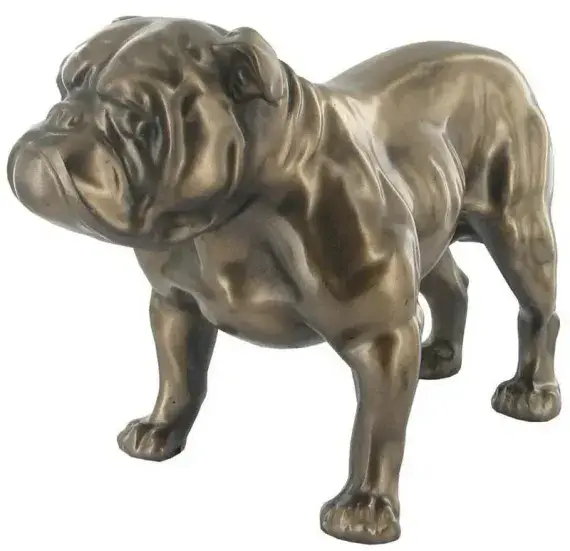British Bulldog Cold Cast Bronze Sculpture | Beauchamp Bronze Ornaments Deal Dover Canterbury Kent