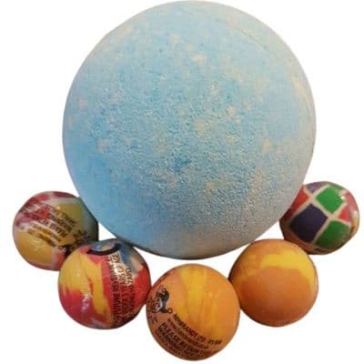 Buried Treasure with Bouncy Ball Inside Bath Bomb