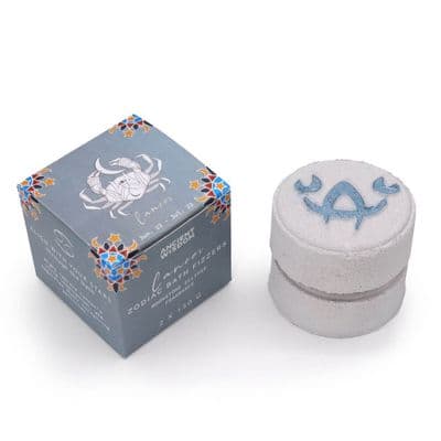 Cancer Zodiac Sign Bath Bombs With Cosmic Horoscope 2 Pack
