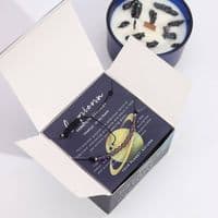 Capricorn Zodiac Star Sign Crystal Candle With Gemstone Bracelet | Soy Wax Candles Deal Kent