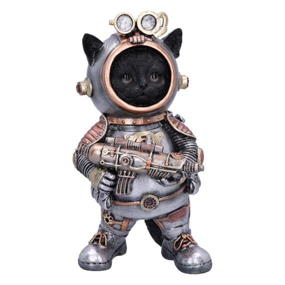 Cat Tack Steampunk Kitty Astronaut Figurine | Nemesis Now Shop Broadstairs Kent UK