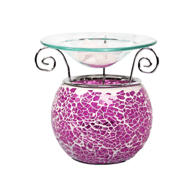 Ceramic Pink Mosaic Wax Melter / Oil Burner