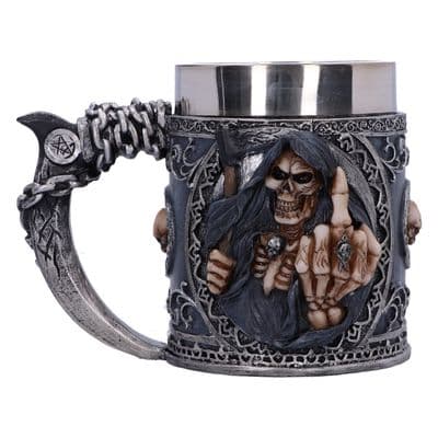 Cheeky Up Yours Skeleton Reaper Tankard