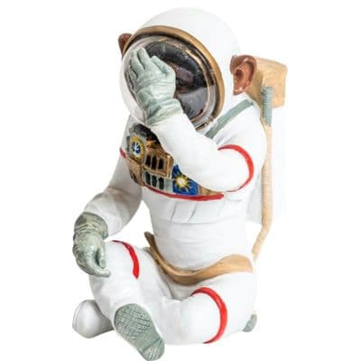 Chimpanzee Astronaut See No Evil Ornament