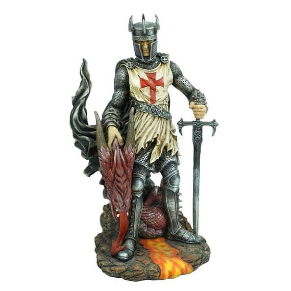 Cinders Of Glory The Battle Is Won Medieval Knight Templar Figurine | Nemesis Now Deal Kent