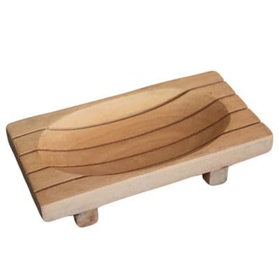Classic Mahogany Grid Drainer Soap Dish
