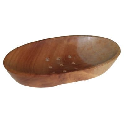 Classic Mahogany Oval Soap Dish