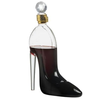 Clear Glass High Heel Stiletto Shoe Decanter -750ml