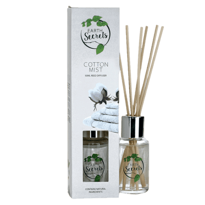 Cotton Mist 50ml Earth Secrets Reed Diffuser