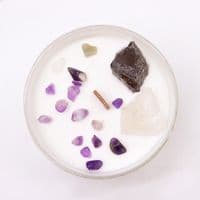 Crown Chakra Inner Balance Crystal Gemstone Candle | Aromatherapy Candle Shops InRamsgate Kent UK