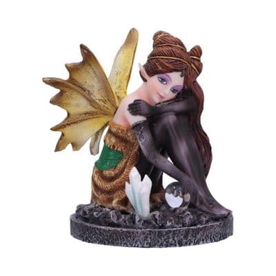Crystal Fairy Amber Auburn Figurine
