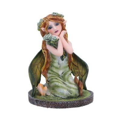 Crystal Fairy Clover Green Figurine