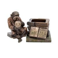 Darwin Theory Of Evolution Chimpanzee Monkey Scholar Ornament | BonneBombe | Nemesis Now